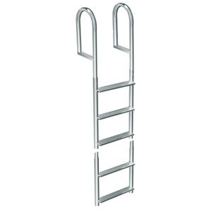 Dock Edge Welded Aluminum Fixed 5 Step Ladder - 2015F