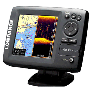 LOWRANCE ELITE-5 DSI COLOR COMBO FISHFINDER/CHARTPLOTTER