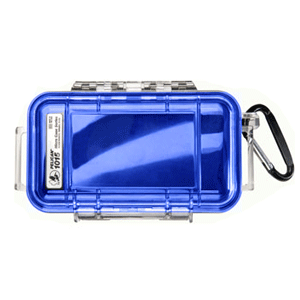 Pelican 1015 Micro Case w/Clear Lid - Blue