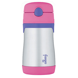 THERMOS THERMOS FOOGO LEAK-PROOF STRAW BOTTLE PINK