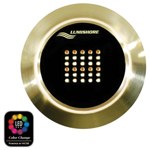 Lumishore Thru-Hull Flush Fit Color Change Underwater Light - Si