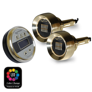 LUMISHORE THRU HULL 72 WATT COLOR CHANGE UNDERWATER LIGHTS
