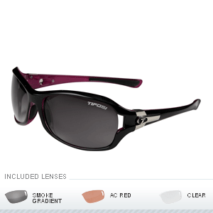 TIFOSI DEA INTERCHANGEABLE  LENS - GLOSS BLACK & PINK