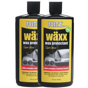 FLITZ WAXX PROTECTANT LIQUID 16 OZ BOTTLE TWO-PACK
