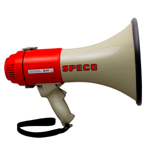 Speco ER370 Deluxe Megaphone w/Siren - 16W