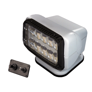 Golight Permanent RadioRay LED w/Dash Mount Wired Remote - White