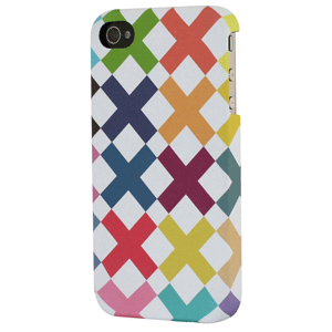 NUU Elements: Colorful Case f/iPhone 4/4S - MultiColor Cross