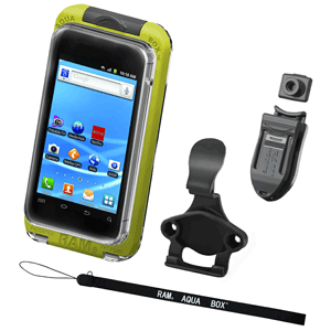 RAM Mount AQUA BOX Pro 20 w/Cradle, Lanyard, Button & Belt Clip RAM Mount AQUA BOX Pro 20 w/Cradle, Lanyard, Button & Belt Clip