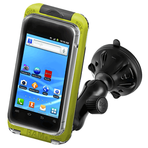 RAM Mount AQUA BOX Pro 20 w/Composite Suction Cup Mount, Cradle,