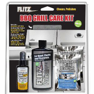 Flitz Bbq Grill Care Kit Metal Polish Ss Cleaner Ss Polish - BBQ41504