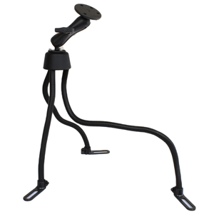 RAM Mount POD III No-Drill Mount w/Double Socket Arm, 2.5" Round