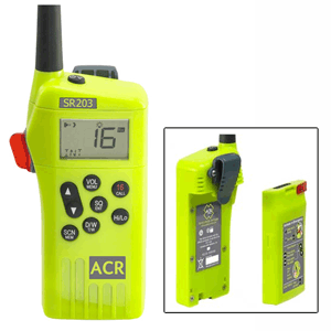 ACR SR203 GMDSS Survival Radio w/Replaceable Lithium Battery & R