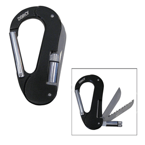 Dorcy LED Carabineer Knife - Black