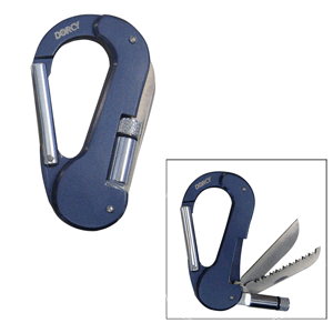 Dorcy LED Carabineer Knife - Blue