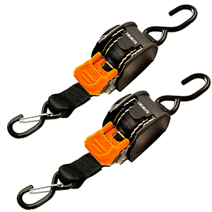 Cargobuckle 1" Retractable Tie-Down W/ Sewn S-Hook - F111640
