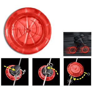 Nite Ize See'em LED Mini Spoke Lights Red 2 Pack
