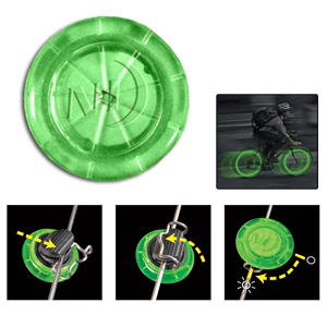 Nite Ize See'em LED Mini Spoke Lights Green 2 Pack