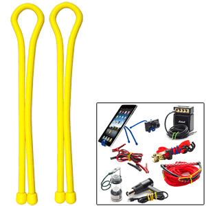 Nite Ize Gear Tie 18" - Yellow 2 Pack