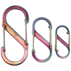 Nite Ize S-Biner Stainless Steel Sizes #2 #3 #4 - Spectrum 3 Pac