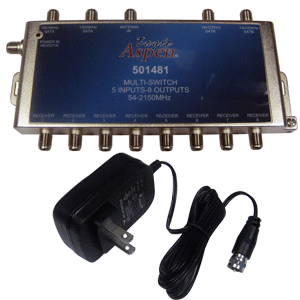 KVH KVH 5X8 ACTIVE MULTISWITCH WITH POWER SUPPLY