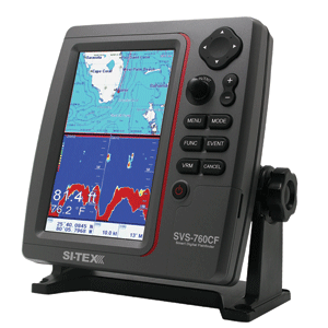 SI-TEX SITEX SVS-760CF GPS CHART-DUAL FREQUENCY 600 WATT FISH FINDER