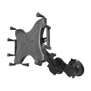 RAM MOUNT DOUBLE SUCTION CUP MOUNT W/ X-GRIP III HOLDER