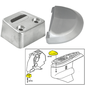 TECNOSEAL TECNOSEAL ANODE KIT VOLVO SX W/ HARDWARE ALUMINUM POLYBAG