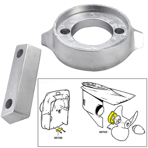 TECNOSEAL TECNOSEAL ANODE KIT VOLVO 290 W/ HARDWARE ZINC POLYBAG