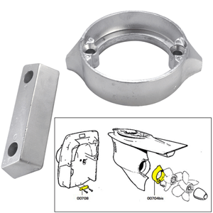 TECNOSEAL TECNOSEAL ANODE KIT VOLVO 290DP W/ HARDWARE ZINC POLYBAG