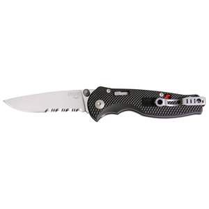 SOG KNIVES SOG FLASH I SATIN PARTIALLY SERRATED FOLDING KNIFE