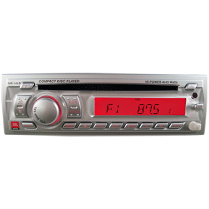 JBL JBL MR145 AM/FM/CD STEREO FRONT AUX IN FIXED FACE SILVER