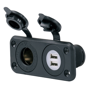 MARINCO MARINCO SEALINK DELUXE DUAL USB CHARGER & 12V RECEPTACLE