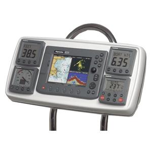 NavPod GP1171 Pre-Cut For Raymarine C80/E80 & Four Instruments for use with 9.5" Pedestal Guards