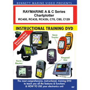 Bennett Training DVD For Raymarine A-Series RC400, RC435 and RC435i, C-Series: C70, C80 and C120 Chartplotters
