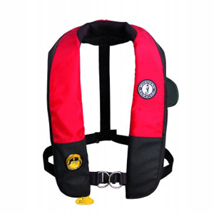 Mustang Deluxe Auto Hydrostatic Inflatable PFD with Harness:  Universal