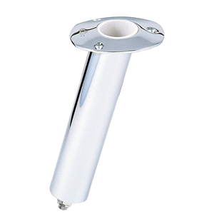 Lee's 15° Stainless Steel Swivel Base Flush Mount Rod Holder - Medium Length