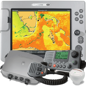 Raymarine E120 System Pack - E120 Display, DSM300, RayStar 125, Ray218 VHF