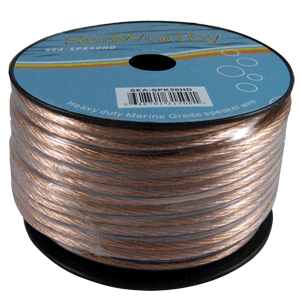 Seaworthy 18 Gauge 50' Marine White Speaker Wire