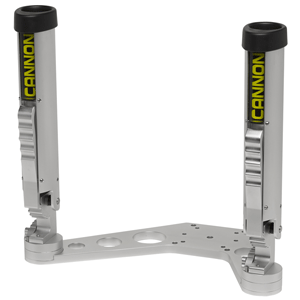 Cannon Adjustable Downrigger Rod Holder Mount - Silver