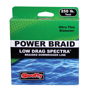 Scotty 300 Ft. Spool Premium Braided Fiber Downrigger Line w/ Terminal Kit