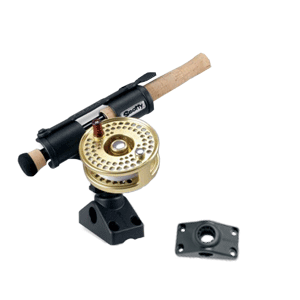 Scotty Fly Rod Holder w/ 245 Round Rail Mount