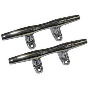 Perko 4" Open Base Clear - Chrome Plated Zinc - Pair