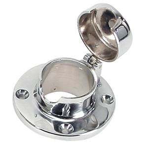Whitecap Chain and Rope Deck Pipe Hinged 1-1/2" Opening