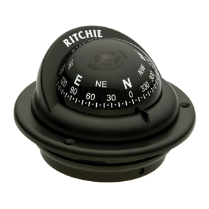 Ritchie TR-35 Trek Flush Mount Compass (Black)