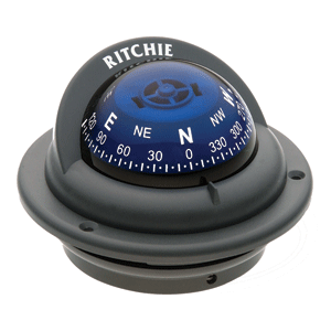 Ritchie TR-35G Trek Flush Mount Compass (Grey)