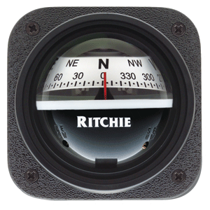 Ritchie V-537W Explorer Bulkhead Mount Compass - White Dial