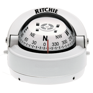 Ritchie S-53W Explorer Surface Mount Compass (White)