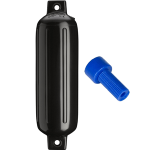 Polyform G-3 Twin Eye Fender 5.5 x 20 - Black w/ Air Adaptor