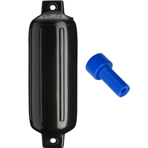 Polyform G-4 Twin Eye Fender 6.5 x 23 - Black w/ Air Adaptor