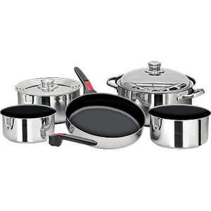 Magma Nesting 10 Piece Teflon Coated S.S. Cookware Set